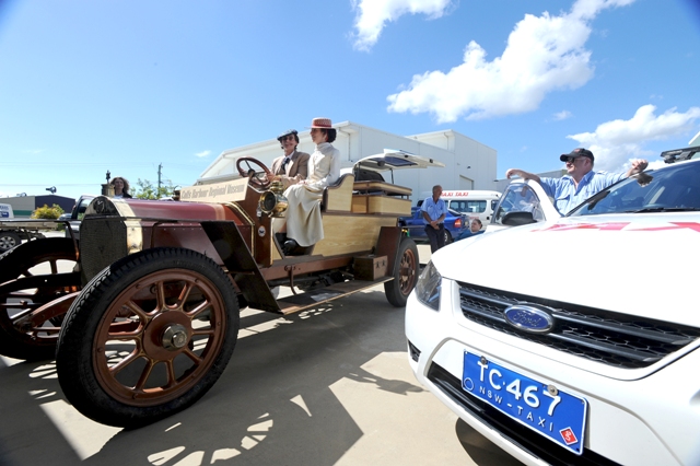 Robert Major and Corrina Millar atop the Hardacre Star with some of the current fleet alongside.
