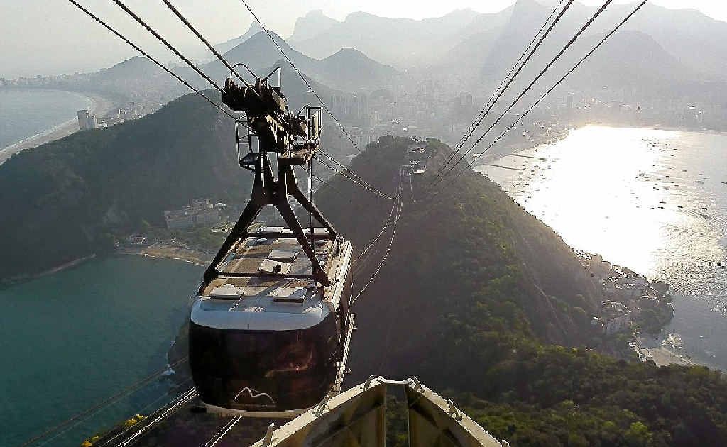 SHIP TO SHORE: Rio from the top of Sugar Loaf Mountain, with Copacabana Beach to the left and the city’s boat harbour to the right, is quite special. SHIP TO SHORE: Rio from the top of Sugar Loaf Mountain, with Copacabana Beach to the left and the city’s boat harbour to the right, is quite special.