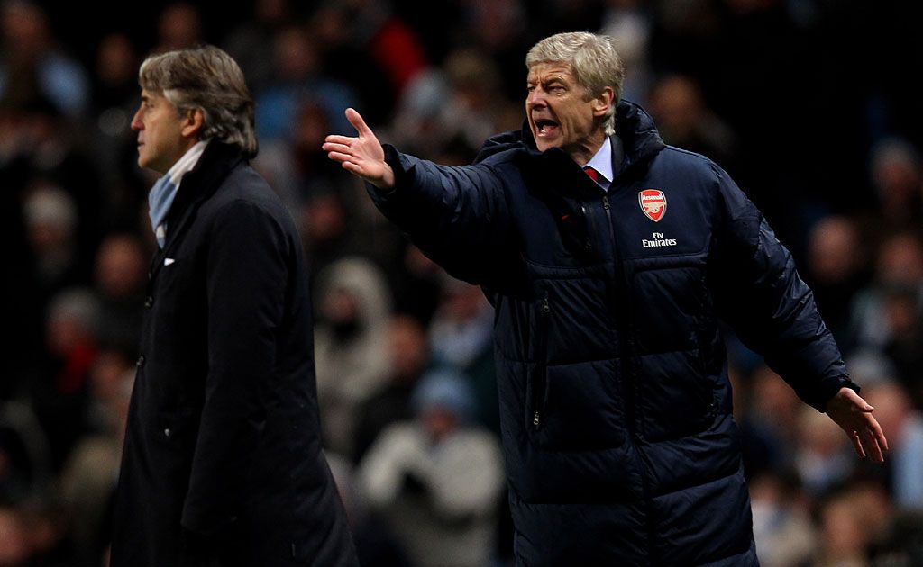 Arsene Wenger (right). Arsene Wenger (right).