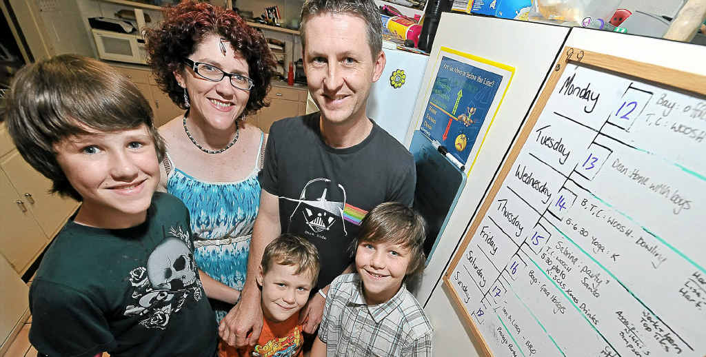 Kathryn and Dean Hodges with children Bayley, 12, Tyben, 9, Coby, 6 and Sabrina, 4. Kathryn and Dean Hodges with children Bayley, 12, Tyben, 9, Coby, 6 and Sabrina, 4.