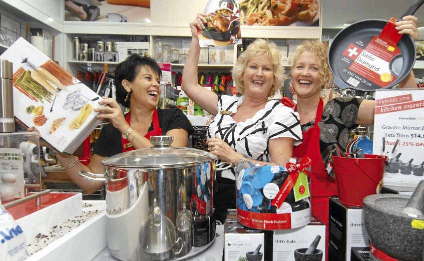 Robins Kitchen Mackay employees Amanda Parfitt, Jan Rogers and Judy Nixon are proud of the level of customer service they deliver and say you can’t get the same personal touch online. Robins Kitchen Mackay employees Amanda Parfitt, Jan Rogers and Judy Nixon are proud of the level of customer service they deliver and say you can’t get the same personal touch online.