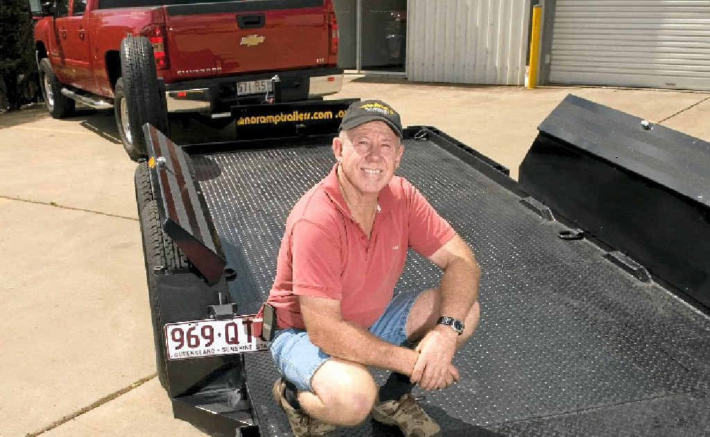 Doug Spark of No Ramp Trailers says his company has the most innovative utility trailers on the market. Doug Spark of No Ramp Trailers says his company has the most innovative utility trailers on the market.