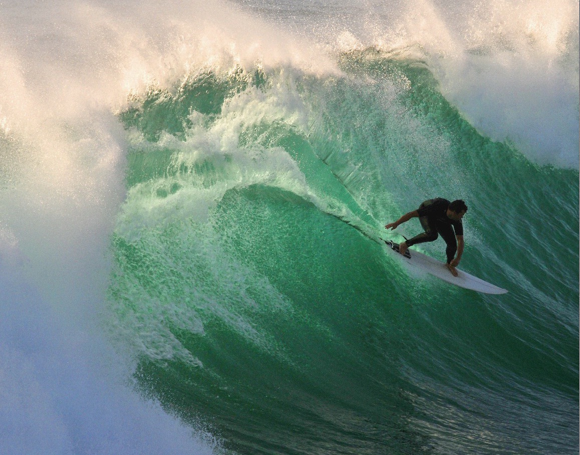 Surfers took advantage of the Christmas swell