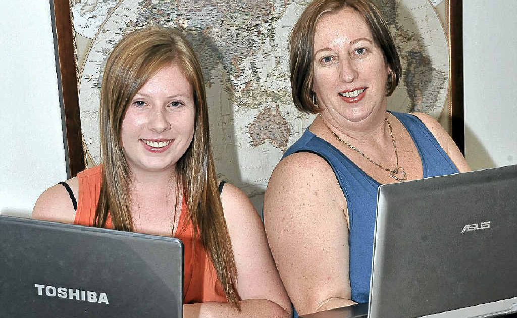 Julie Watkins, pictured with her daughter Miranda, is savvy with the digital world too. Julie Watkins, pictured with her daughter Miranda, is savvy with the digital world too.