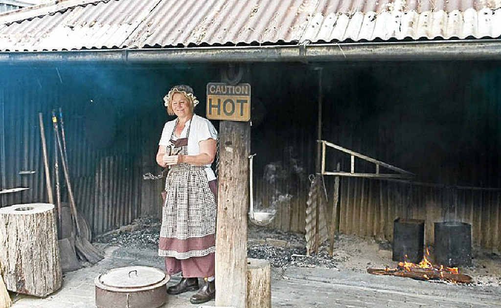 SCRUMPTIOUS: Enjoy some traditional fare at the billy tea and damper hut at the Jondaryan Woolshed. SCRUMPTIOUS: Enjoy some traditional fare at the billy tea and damper hut at the Jondaryan Woolshed.