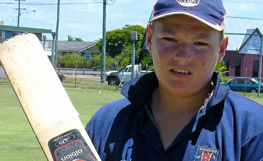 Gold Coast’s Dayne Siede hit the jackpot with a century against Bundaberg Maroon at the Under-15 Development Carnival. Gold Coast’s Dayne Siede hit the jackpot with a century against Bundaberg Maroon at the Under-15 Development Carnival.