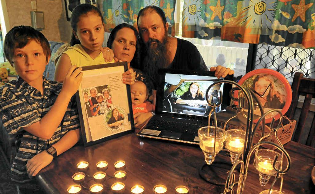 Mikey, Kiara, Jenny, baby Rocko and Mick Peet held a candlelight vigil for Lateesha Nolan the day before police announced the search for the man accused of murdering her was being scaled down. Mikey, Kiara, Jenny, baby Rocko and Mick Peet held a candlelight vigil for Lateesha Nolan the day before police announced the search for the man accused of murdering her was being scaled down.