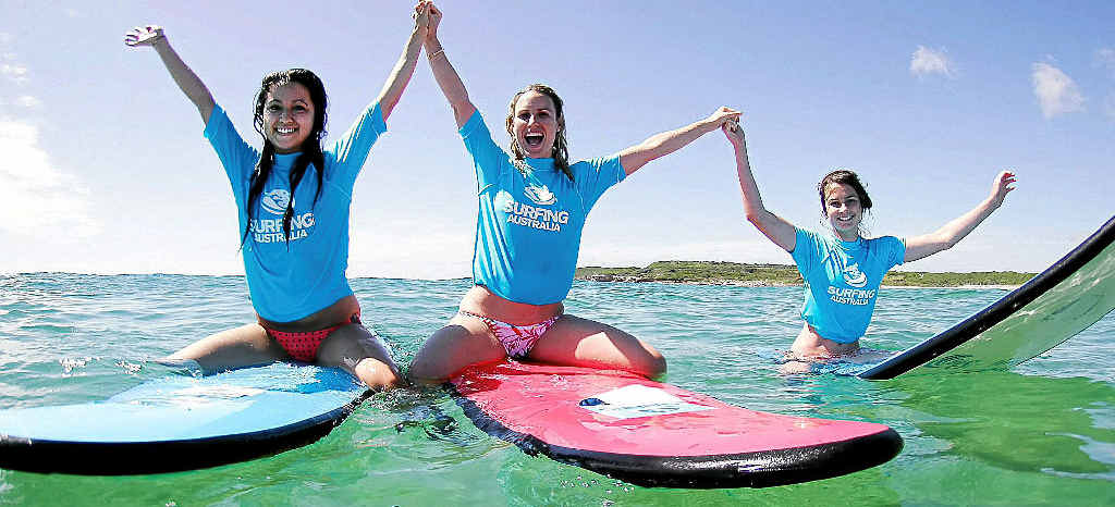 The national Girls Go Surfing Day returns to Coolum and Mudjimba beaches this month. The national Girls Go Surfing Day returns to Coolum and Mudjimba beaches this month.