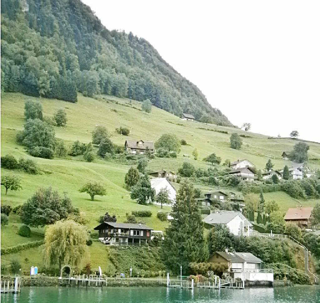 MAJESTIC: The lush-green view on the boat trip from Lucerne to Stansstad. MAJESTIC: The lush-green view on the boat trip from Lucerne to Stansstad.