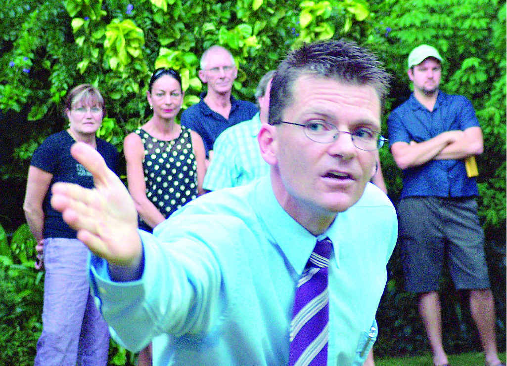 Justin Voss enjoys the auction process. Justin Voss enjoys the auction process.