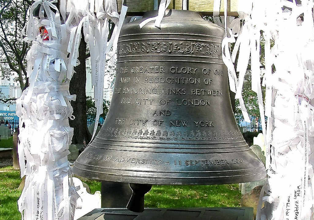 GIFT: A Bell of Hope was given by sister church St Mary-le-Bow in London. GIFT: A Bell of Hope was given by sister church St Mary-le-Bow in London.