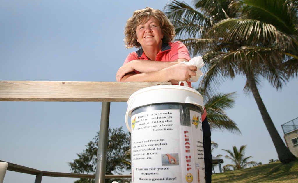 Emu Park resident Lila Muir has picked up on a simple idea to help keep our beaches clean and wants council to implement the initiative. Emu Park resident Lila Muir has picked up on a simple idea to help keep our beaches clean and wants council to implement the initiative.