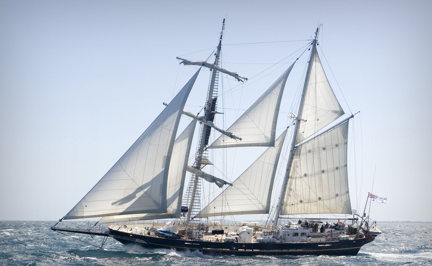The sail training ship Young Endeavour The sail training ship Young Endeavour