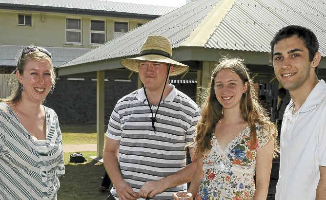 Alison McCarthy, Dan Miller, Veronica Nejman and Steve Garrad at the medical students’ barbecue at Nielson Park Beach. Alison McCarthy, Dan Miller, Veronica Nejman and Steve Garrad at the medical students’ barbecue at Nielson Park Beach.
