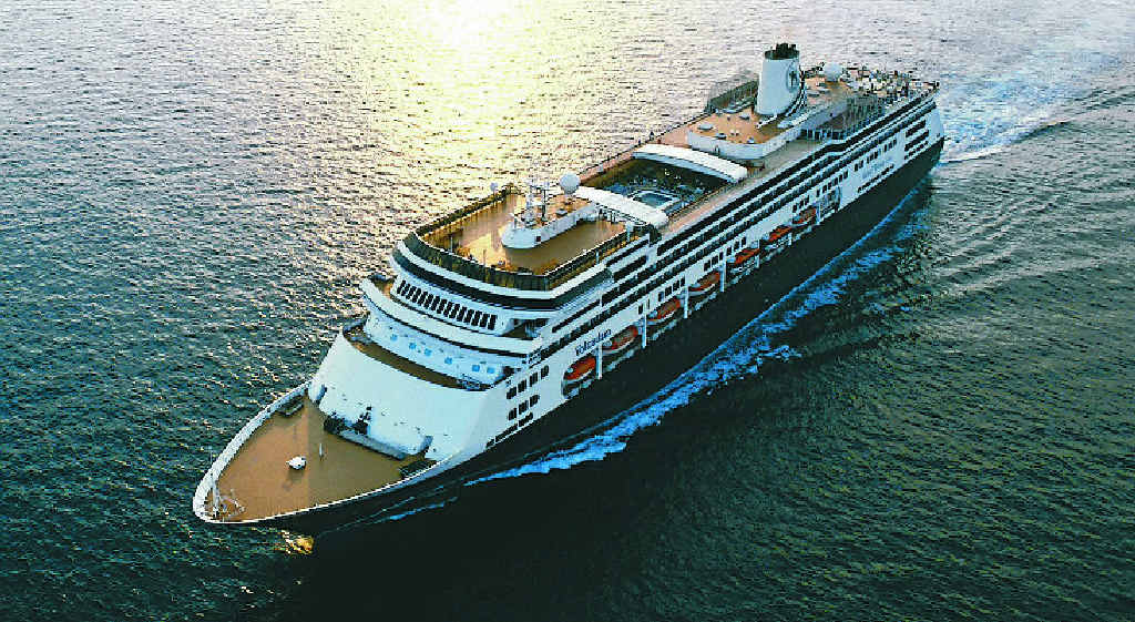 MS Volendam is Rockhampton product Troy Wastell’s office. MS Volendam is Rockhampton product Troy Wastell’s office.