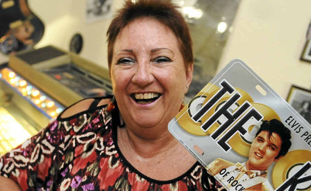 Elvis Presley lives at “my place” according to Trish Arnold, as fellow fans celebrate what would have been the King’s 77th birthday, 35 years after he died. Elvis Presley lives at “my place” according to Trish Arnold, as fellow fans celebrate what would have been the King’s 77th birthday, 35 years after he died.