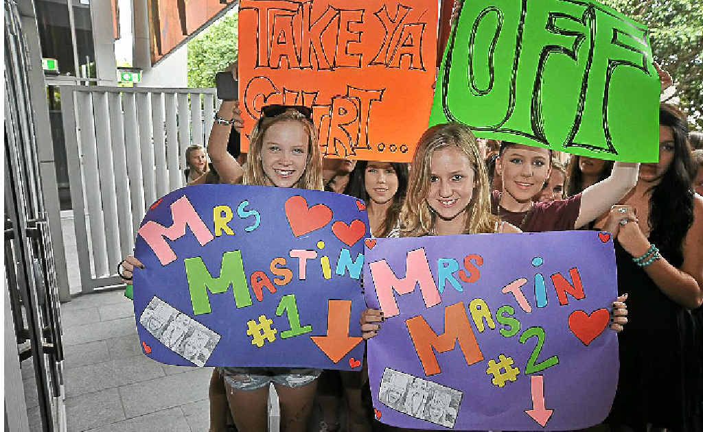 Tasha Davis (left) and her friend Tamisha Henders, both 14, were first in the line-up of hundreds of young girls waiting to see X-Factor winner Reece Mastin in concert Tasha Davis (left) and her friend Tamisha Henders, both 14, were first in the line-up of hundreds of young girls waiting to see X-Factor winner Reece Mastin in concert