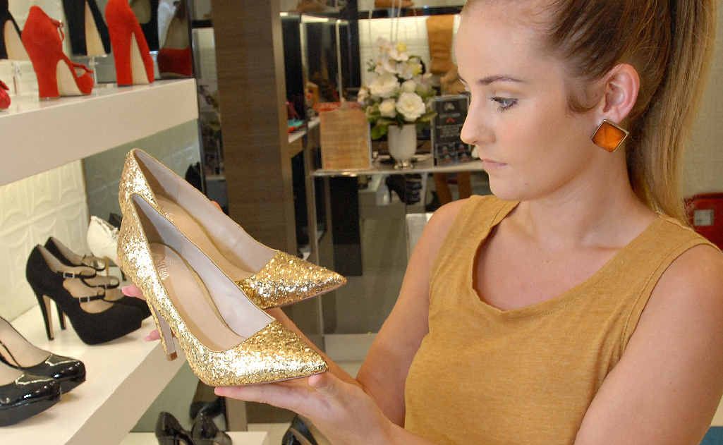 Lisa King, who shops for shoes regularly at Wittners, has been wearing high heels since she was 16. Lisa King, who shops for shoes regularly at Wittners, has been wearing high heels since she was 16.