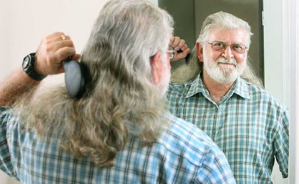 Dave Hopkin is hoping to raise $10,000 as incentive to cut off his 26-year-old-mullet. Dave Hopkin is hoping to raise $10,000 as incentive to cut off his 26-year-old-mullet.