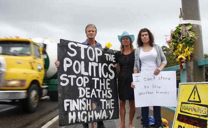 Urunga residents have marked the town's recent tragedy and formed a Pacific Highway Action Group. Urunga residents have marked the town's recent tragedy and formed a Pacific Highway Action Group.