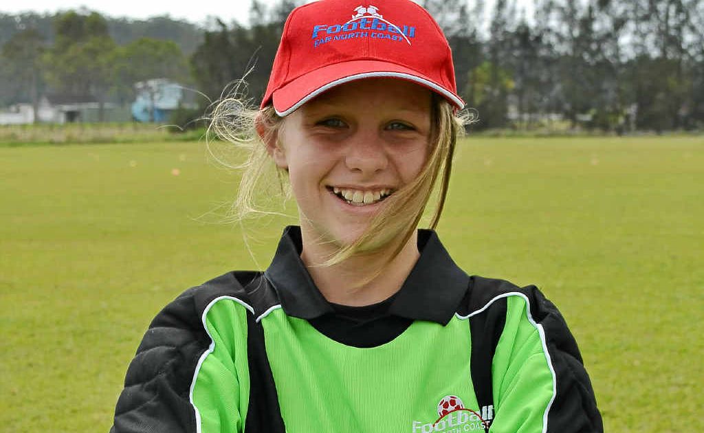 Savannah Boller will wear the gloves for the Northern NSW under-13 girls side at the National Junior Championships. Savannah Boller will wear the gloves for the Northern NSW under-13 girls side at the National Junior Championships.