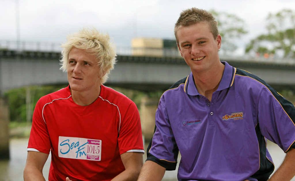 Kiwi keeper Tim Cornthwaite, with his captain Troy Ruthven, will get his chance. Kiwi keeper Tim Cornthwaite, with his captain Troy Ruthven, will get his chance.