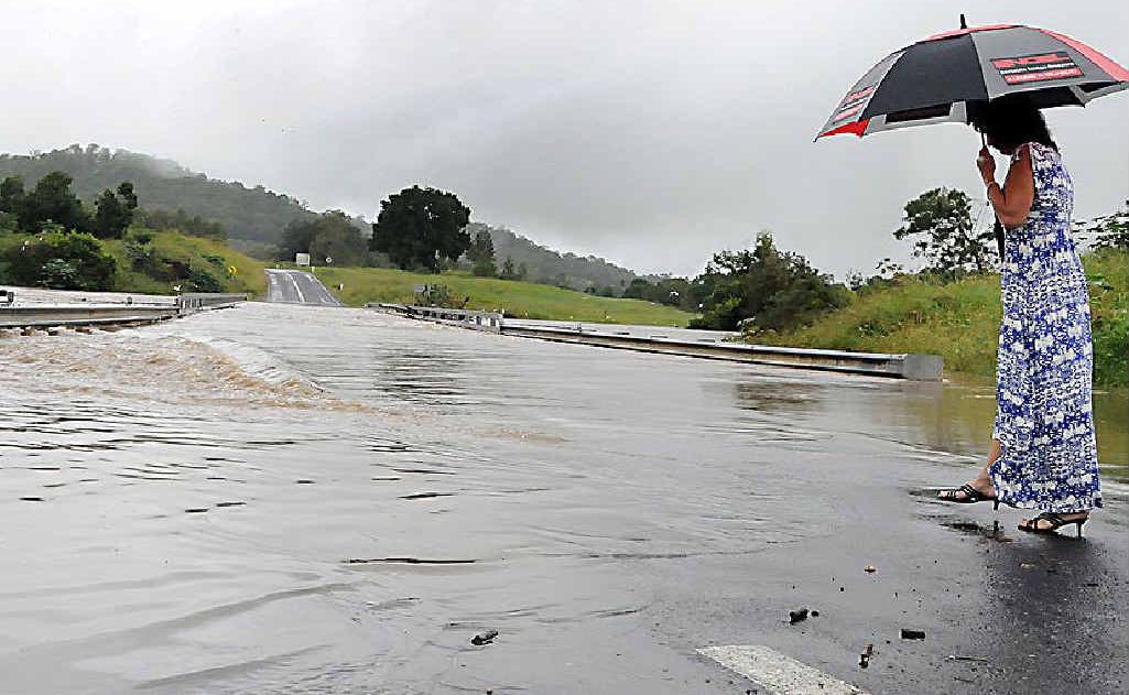 A flooded Traveston Crossing Bridge last week. A flooded Traveston Crossing Bridge last week.