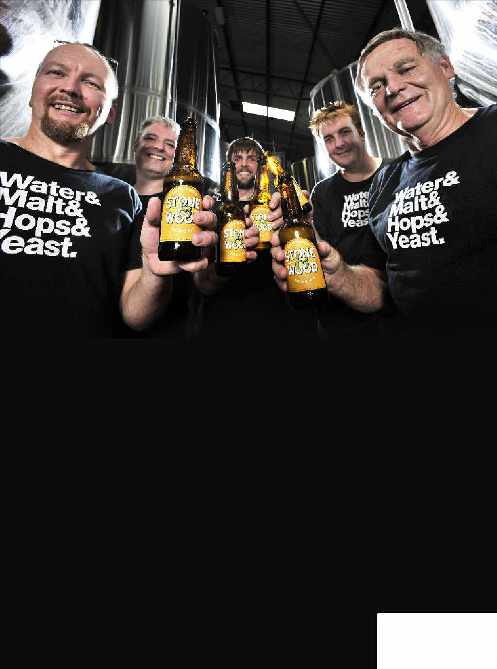 Scott Hargrave (left), Simon Bardill, Luke Rutland, Brad Rogers and Tom Moonie celebrate with a drop of Stone and Wood Brewery’s Pacific Ale, which topped the list in the Taphouse Brewery Hottest 100 beers. Scott Hargrave (left), Simon Bardill, Luke Rutland, Brad Rogers and Tom Moonie celebrate with a drop of Stone and Wood Brewery’s Pacific Ale, which topped the list in the Taphouse Brewery Hottest 100 beers.