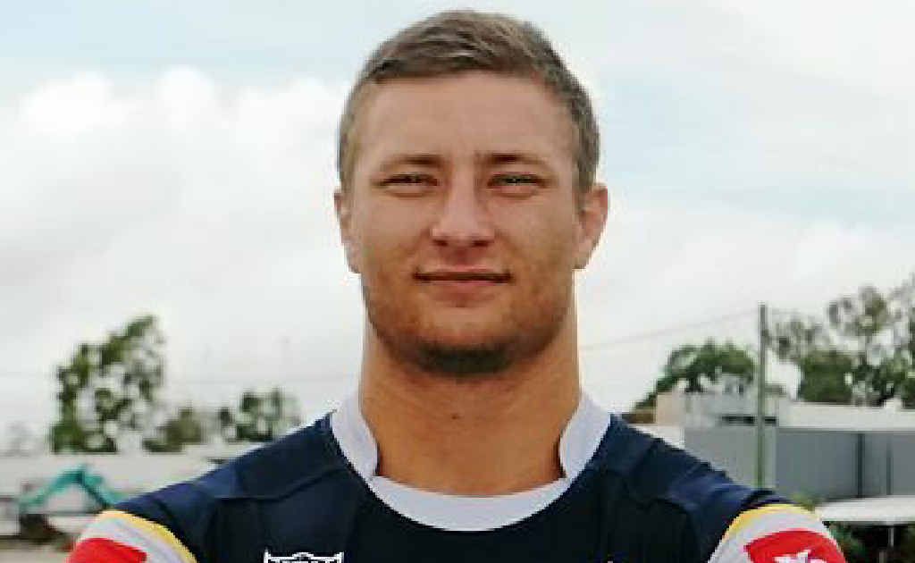 Tariq Sims models the new members’ jersey. Tariq Sims models the new members’ jersey.