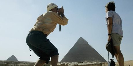 Fewer tourists are visiting Egypt's awe-inspiring pyramids these days. Fewer tourists are visiting Egypt's awe-inspiring pyramids these days.