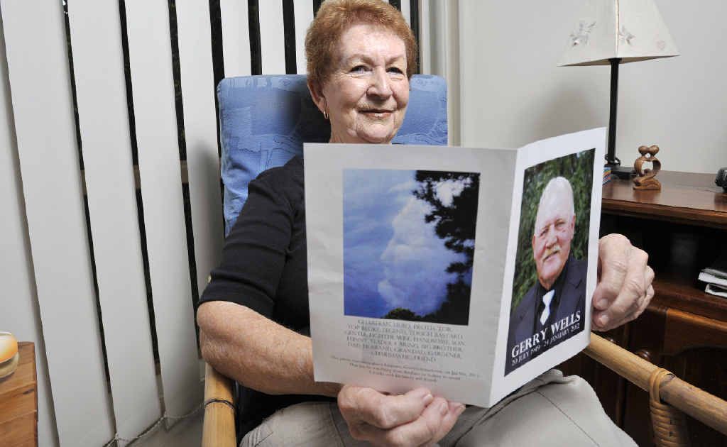 Marion Dawson of Lismore shows a picture of her late brother Gerry Wells who resembles the Marion Dawson of Lismore shows a picture of her late brother Gerry Wells who resembles the