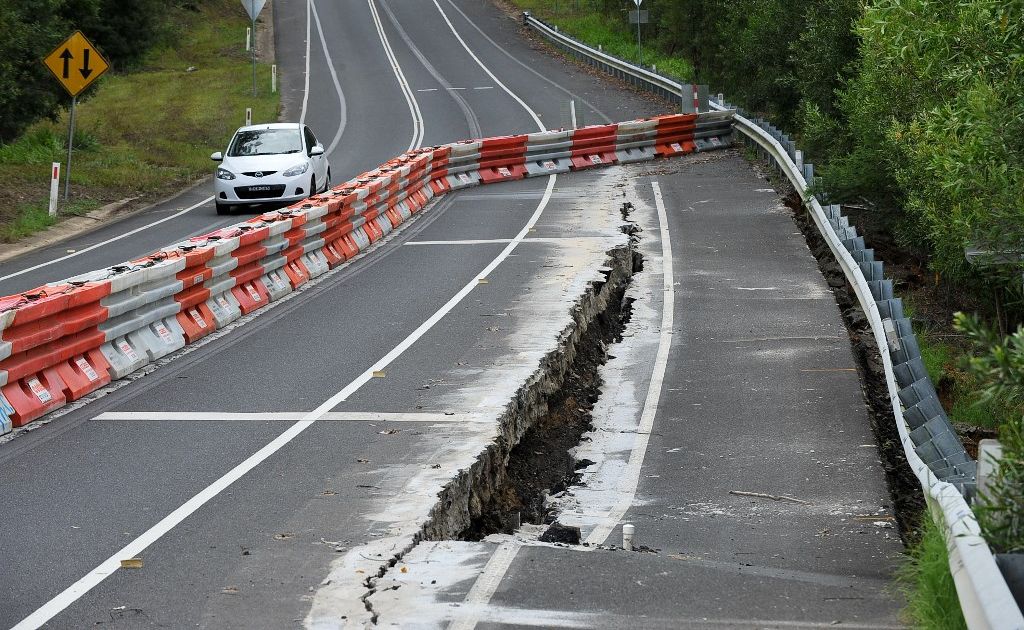 A section of Pine Creek Way will be closed today to allow road crews to fix a major landslip. A section of Pine Creek Way will be closed today to allow road crews to fix a major landslip.