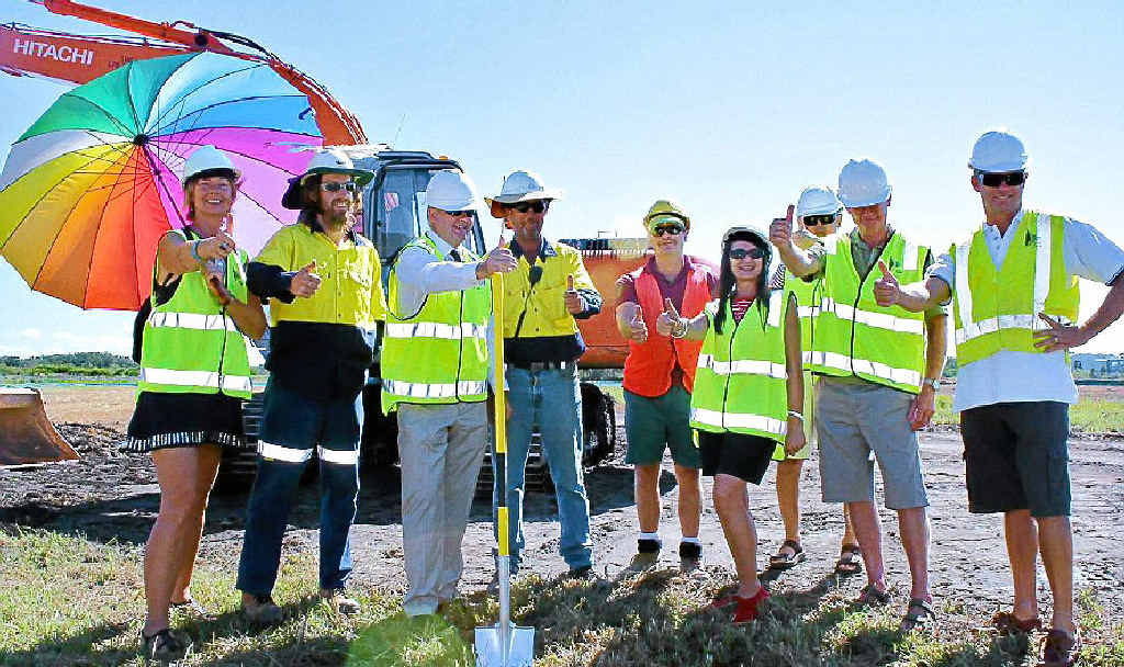 WORK STARTS: The first sod is turned at the Byron Regional Sports and Cultural Complex in March 2010. WORK STARTS: The first sod is turned at the Byron Regional Sports and Cultural Complex in March 2010.
