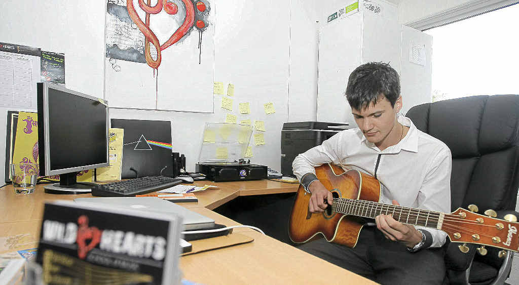 Eighteen-year-old Matthew Ambrose is the new owner of Wild Hearts School of Music. Eighteen-year-old Matthew Ambrose is the new owner of Wild Hearts School of Music.