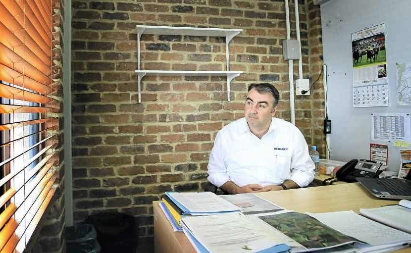 NO INQUIRY: Stuart George at in his office at Metgasco. Blainey Woodham NO INQUIRY: Stuart George at in his office at Metgasco. Blainey Woodham