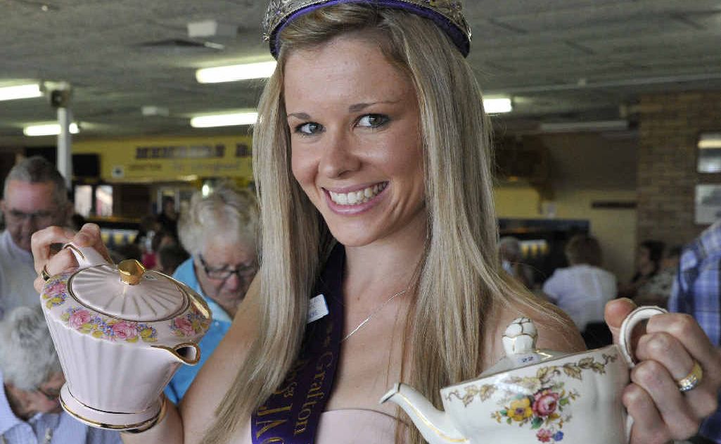 Newly crowned 2011 Jacaranda Queen Nikki Mackie with a selection of teapots at the tea party at the Grafton racecourse. A new study suggests drinking more tea can improve your health. Newly crowned 2011 Jacaranda Queen Nikki Mackie with a selection of teapots at the tea party at the Grafton racecourse. A new study suggests drinking more tea can improve your health.