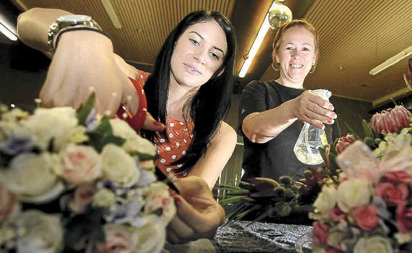 Student Emma Ferrari and Floristry School of Australia owner Joanne Groombridge. Student Emma Ferrari and Floristry School of Australia owner Joanne Groombridge.