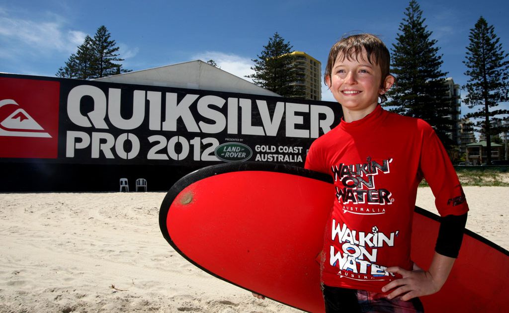 Gillie Bevis looks out at the surf for the Quiksilver Pro. Gillie Bevis looks out at the surf for the Quiksilver Pro.