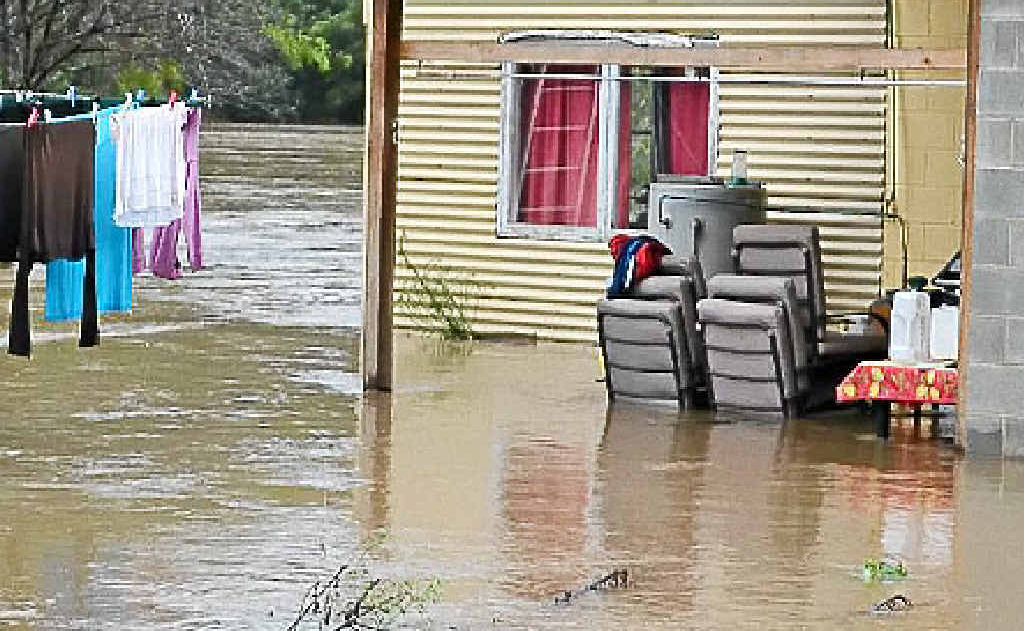 Mark McGrath’s home in the first of two major floods in January/February this year. Mark McGrath’s home in the first of two major floods in January/February this year.