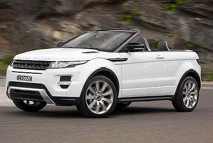 How the convertible Range Rover Evoque might look. How the convertible Range Rover Evoque might look.