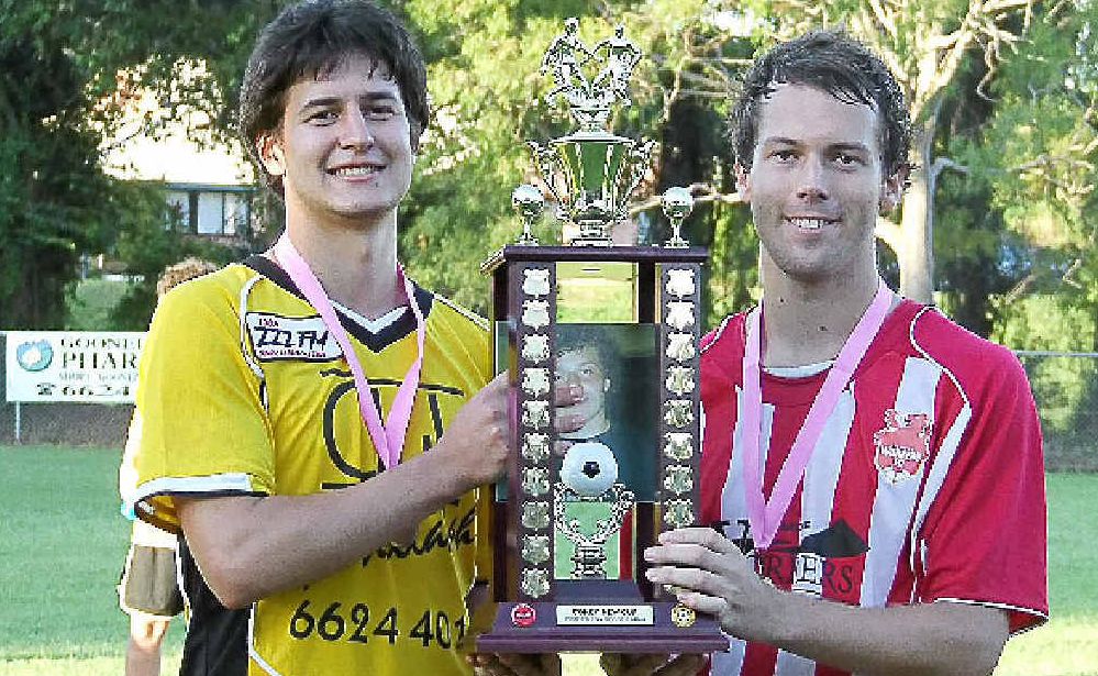 The two team captains from last year’s Corey New Cup, Daniel Morrow from Goonellabah (left) and Cameron Hyde from Workers. The two team captains from last year’s Corey New Cup, Daniel Morrow from Goonellabah (left) and Cameron Hyde from Workers.
