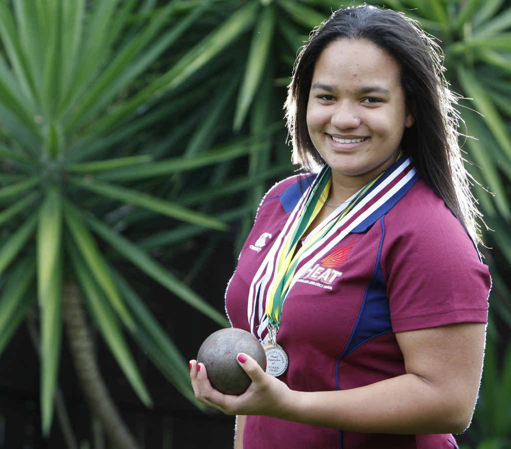 Springfield athlete Aransia Peters has added metres to her personal best shotput and discus throwing in recent months.