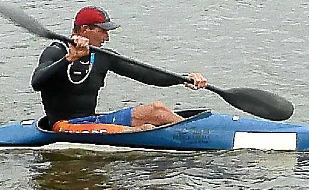 38-year-old Tony Curtis powers through the water in one of his many wins. 38-year-old Tony Curtis powers through the water in one of his many wins.