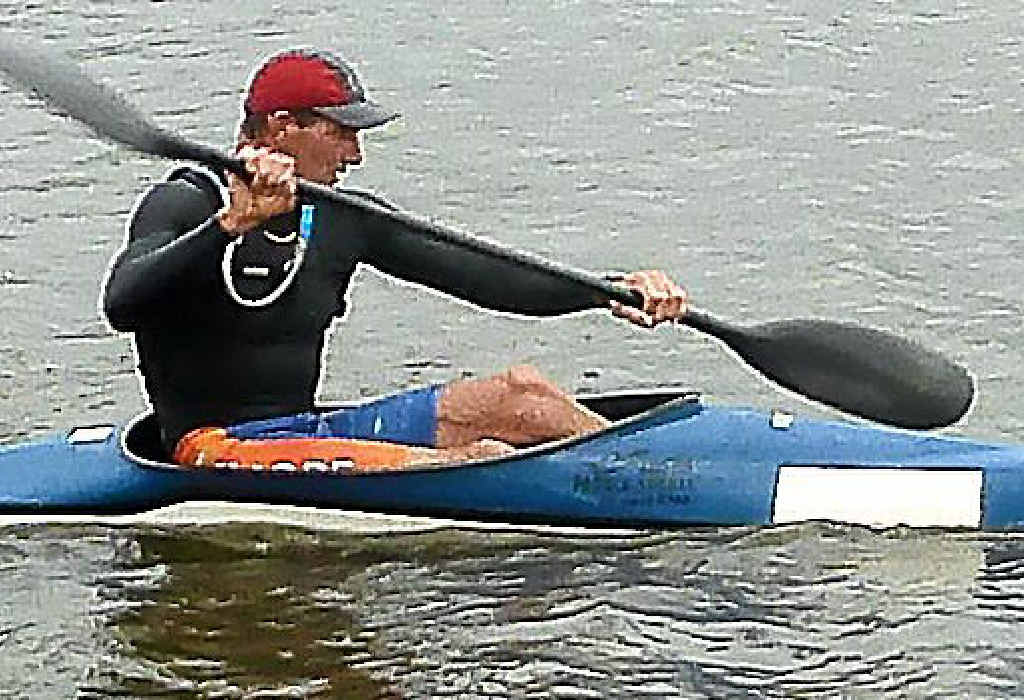 38-year-old Tony Curtis powers through the water in one of his many wins. 38-year-old Tony Curtis powers through the water in one of his many wins.