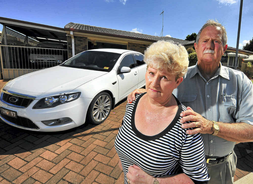 RAW DEAL: Maureen and Darrell Stevens are angry that their new car has a lot of rust and faults. RAW DEAL: Maureen and Darrell Stevens are angry that their new car has a lot of rust and faults.