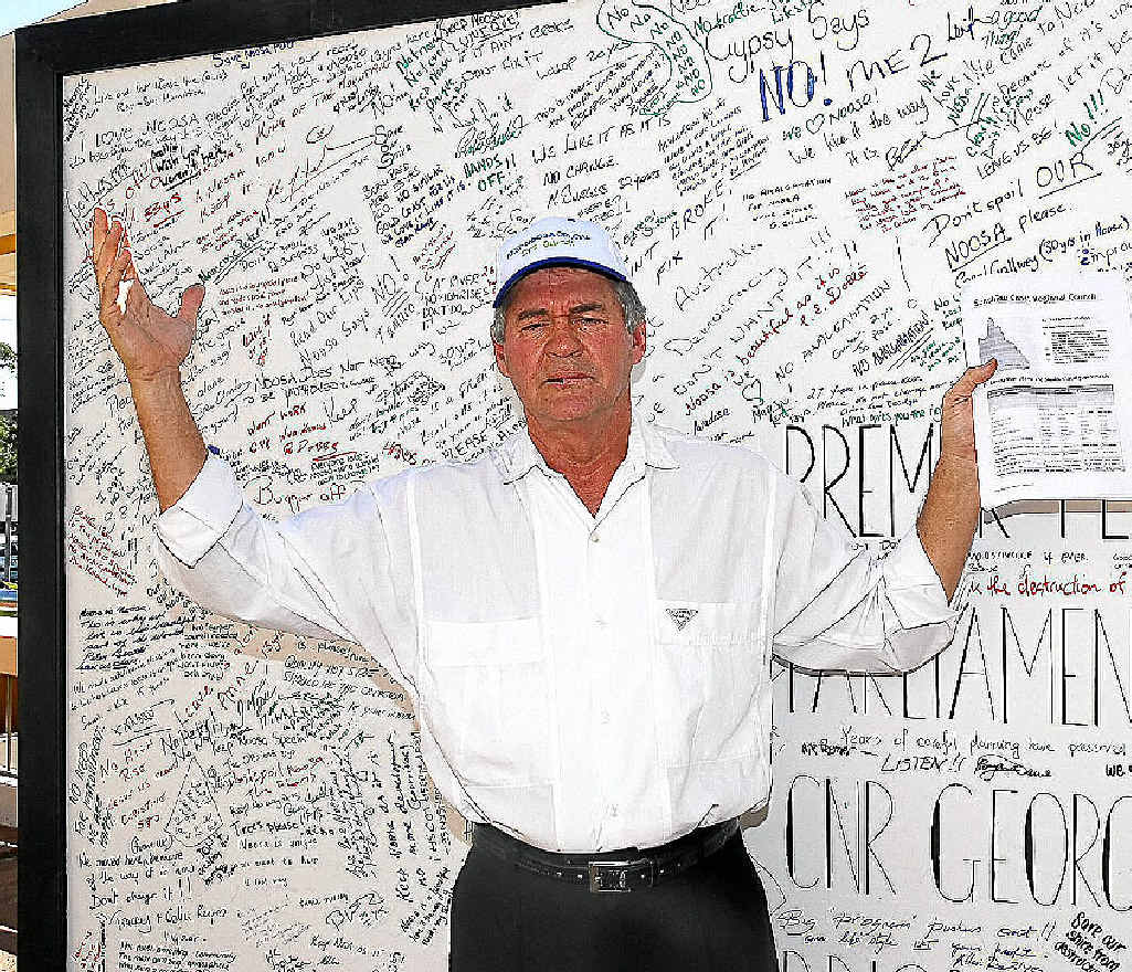 Former Noosa deputy mayor Frank Pardon is keen to return to council if de-amalgamation takes place.