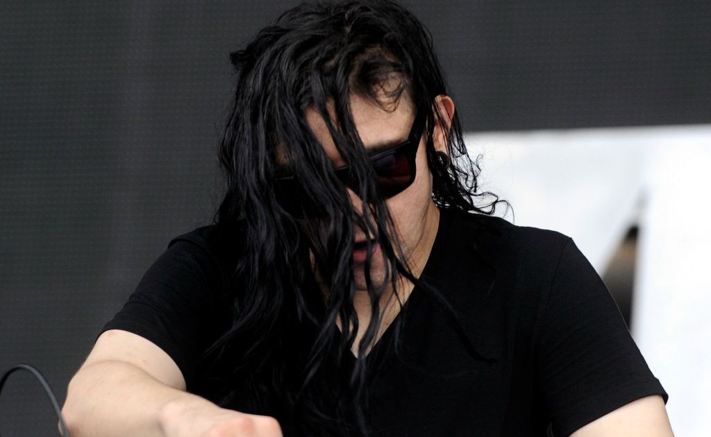 Skrillex performing at the Future Music Festival. Skrillex performing at the Future Music Festival.