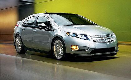 Chevrolet's hybrid electric car, the Volt. Chevrolet's hybrid electric car, the Volt.