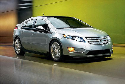 Chevrolet's hybrid electric car, the Volt. Chevrolet's hybrid electric car, the Volt.