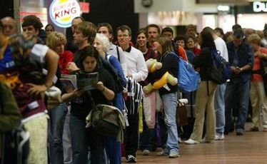 Waiting for an age in the check-in line due to mismanagement is a test of patience.
Waiting for an age in the check-in line due to mismanagement is a test of patience.